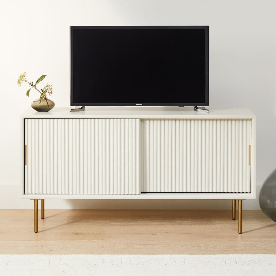 Quinn Shallow Media Console - Stylish Storage Solution | West Elm UK